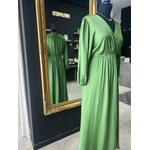 Robe MAUDE vert kaki perle des iles 974 mode femme