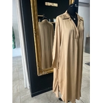 Robe NELLY beige camel taille unique 36 à 50 perle des iles 974 mode femme