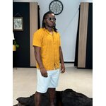 chemise SUNNY Moutarde perle des iles 974 mode homme
