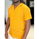 chemise SUNNY Moutarde perle des iles 974 mode homme