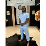 Ensemble AARON bleu ciel homme