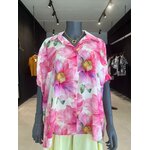 chemise oversize FLORA rose taille unique grande taille perle des iles 974 la reunion mode femme pret a porter feminin robe ample