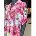 chemise oversize FLORA rose taille unique grande taille perle des iles 974 la reunion mode femme pret a porter feminin robe ample