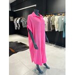 chemise joya fluo rose gaze de coton fabriqué en italie perle des iles 974 mode femme grande taille la reunion pret porter femme