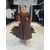 ROBE BI MATIERE MARRON PERLE DES ILES 974 MODE FEMME BAR A PARFUMS BIJOUX ACIER
