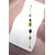 Bracelet acier inoxydable doré à détails ovales colorés BR006