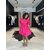 Robe LINA courte rose du S au 4XL