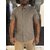 Chemise homme JAY taupe à manches courtes – Perle des Îles La Réunion