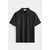 Polo ADAME homme noir à manches courtes avec col et fermeture boutonnée perle des iles 974