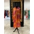 Robe ANAIS orange taille unique perle des iles 974 pret a porter femme mode parfumerie bijou acier taille unique