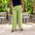 Pantalon LANA vert mode femme perle des iles 974 pantalon large