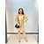 Robe SHINE dorée femme du S au XL