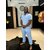 Ensemble AARON bleu ciel homme