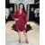 Robe WENDY bordeaux femme
