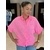 chemise JAZY fluo rose gaze de coton fabriqué en italie perle des iles 974 mode femme grande taille la reunion pret porter femme