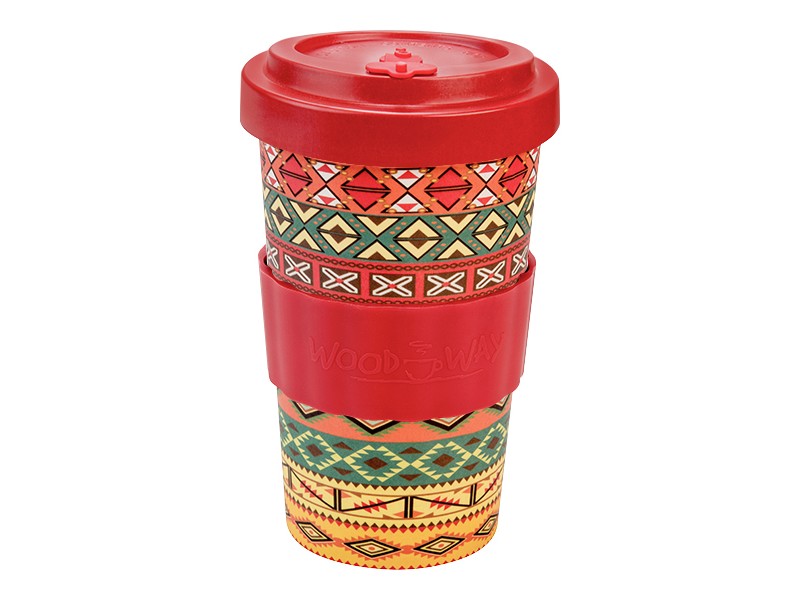 BAMBOO CUP AZTEC ORANGE RED 2