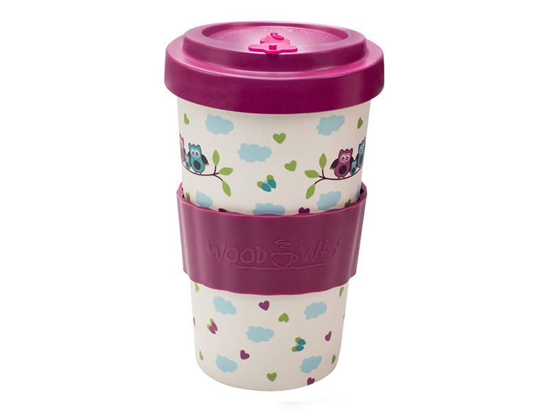 BAMBOO CUP OWLS PURPLE 2