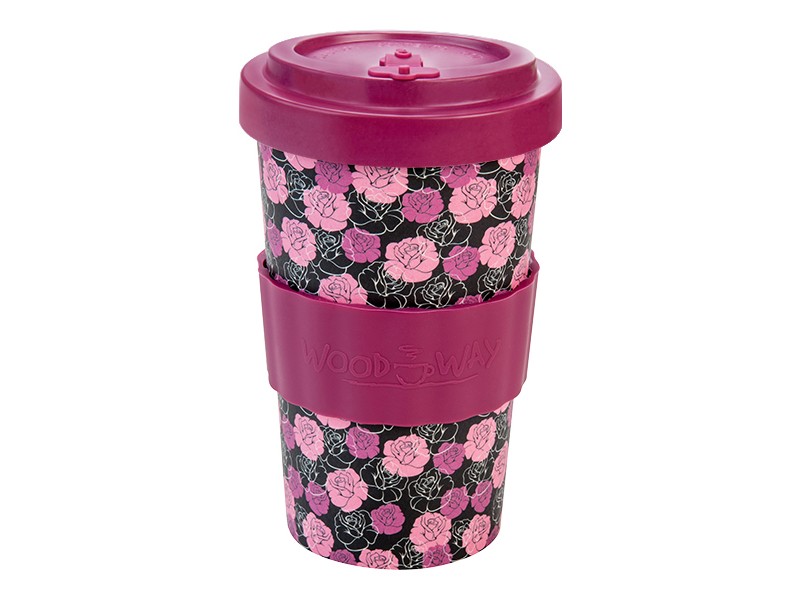 BAMBOO CUP ROSES PURPLE 2