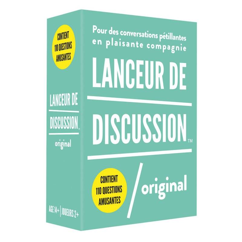 lanceur de discussion original jeu de société quiz kylskapspoesi