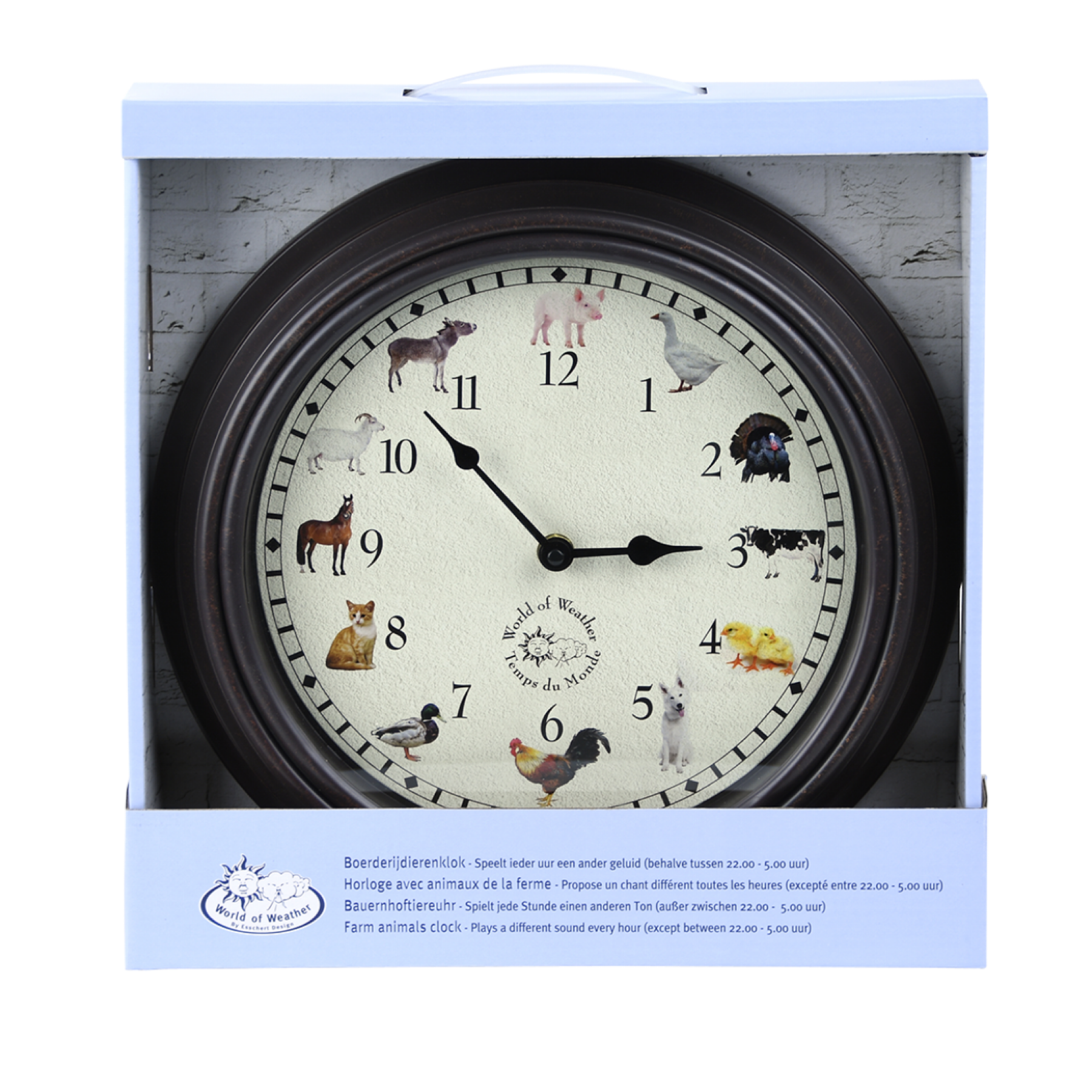 horloge murale chants et cris animaux de la ferme pendule (1)