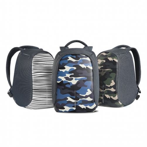 XD DESIGN SAC A DOS BOBBY COMPACT PRINT BLEU 23