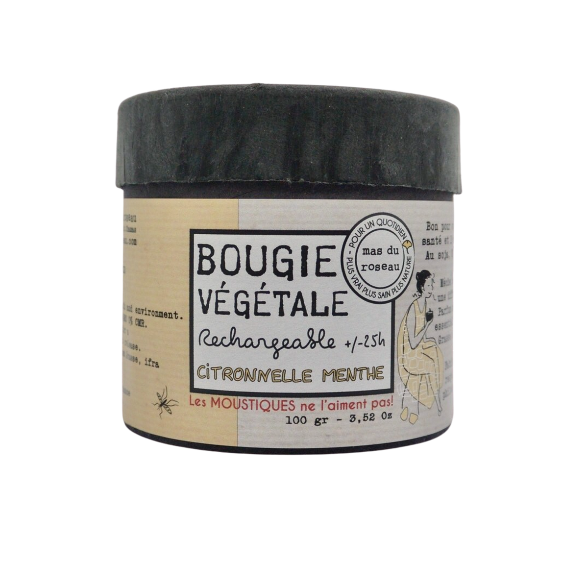 Citronnelle et Menthe Bougie parfumée 70g