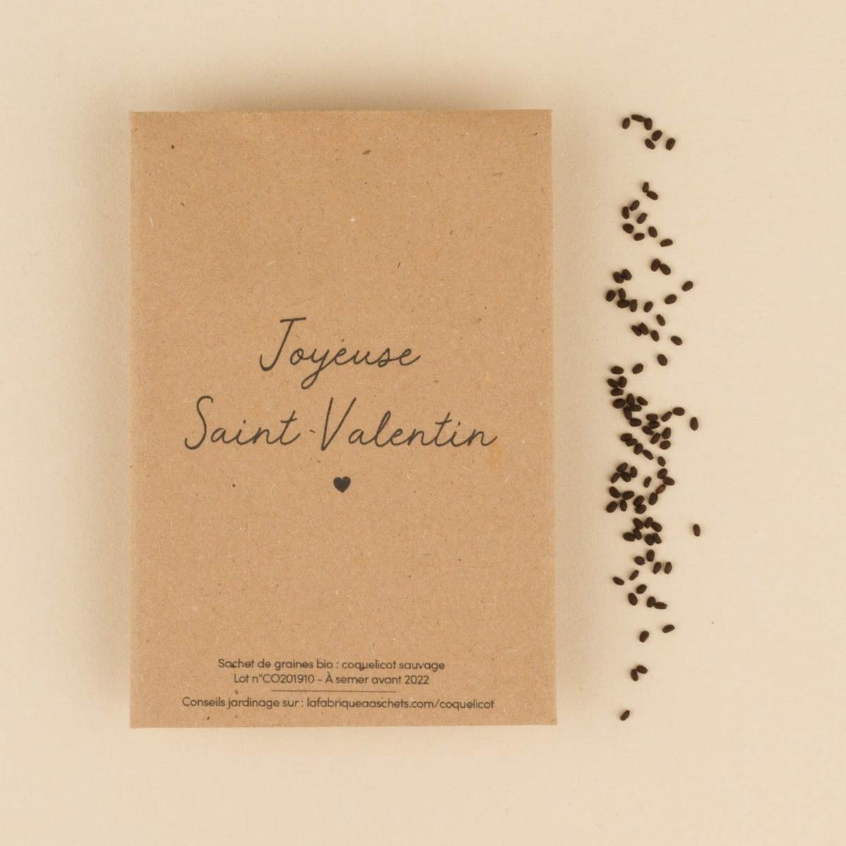 la fabrique à sachets papeterie carte message joyeuse saint valentin  avec graines bio a planter une idee cadeau chez ugo et lea (5)