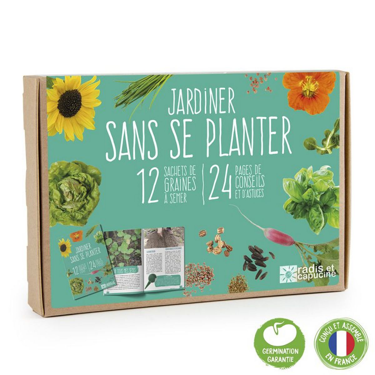 Jardiner sans se planter - Coffret 12 sachets de graines