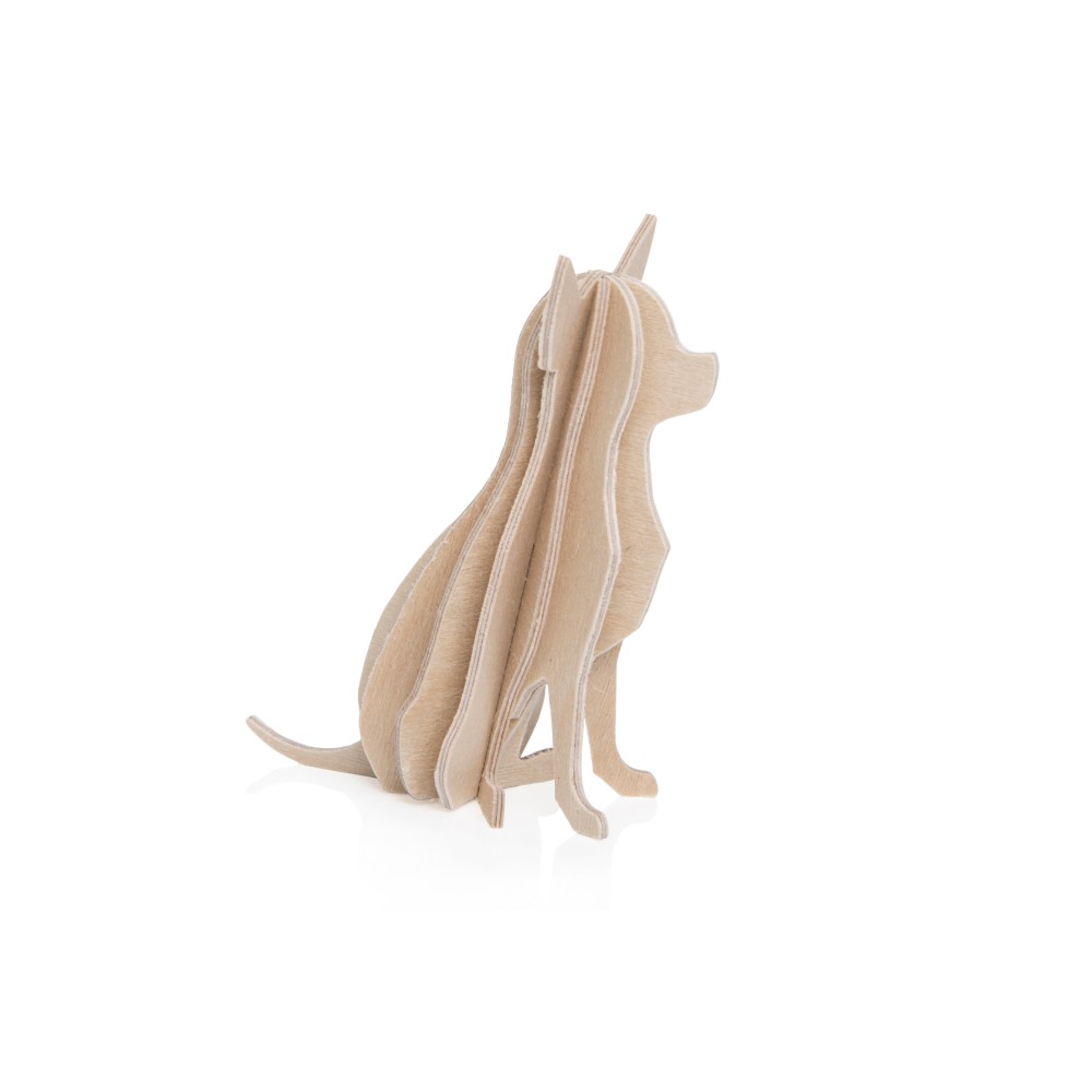 Le chihuahua de Lovi : carte pour construire un 3D en bois (S)