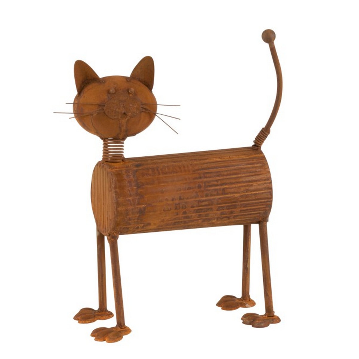 Mistirouille : chat en métal de couleur rouille