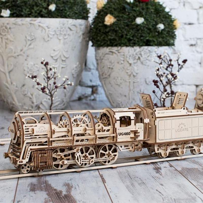 UGEARS maquette en bois pour adulte locomotive a la vapeur. une idee cadeau chez ugo et lea  (4)