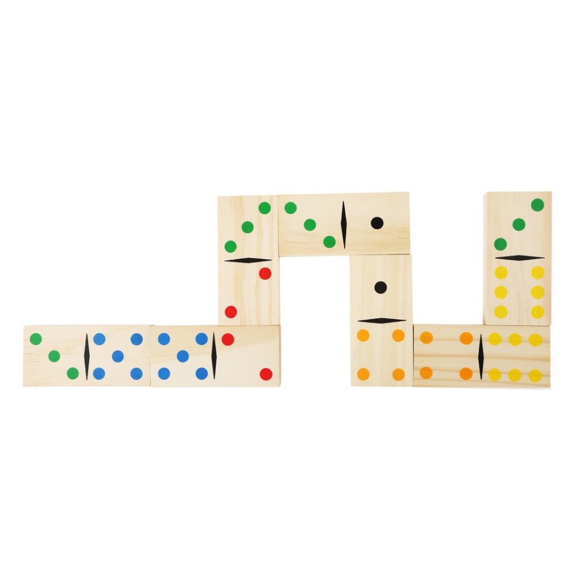 Jeu de dominos géants en bois