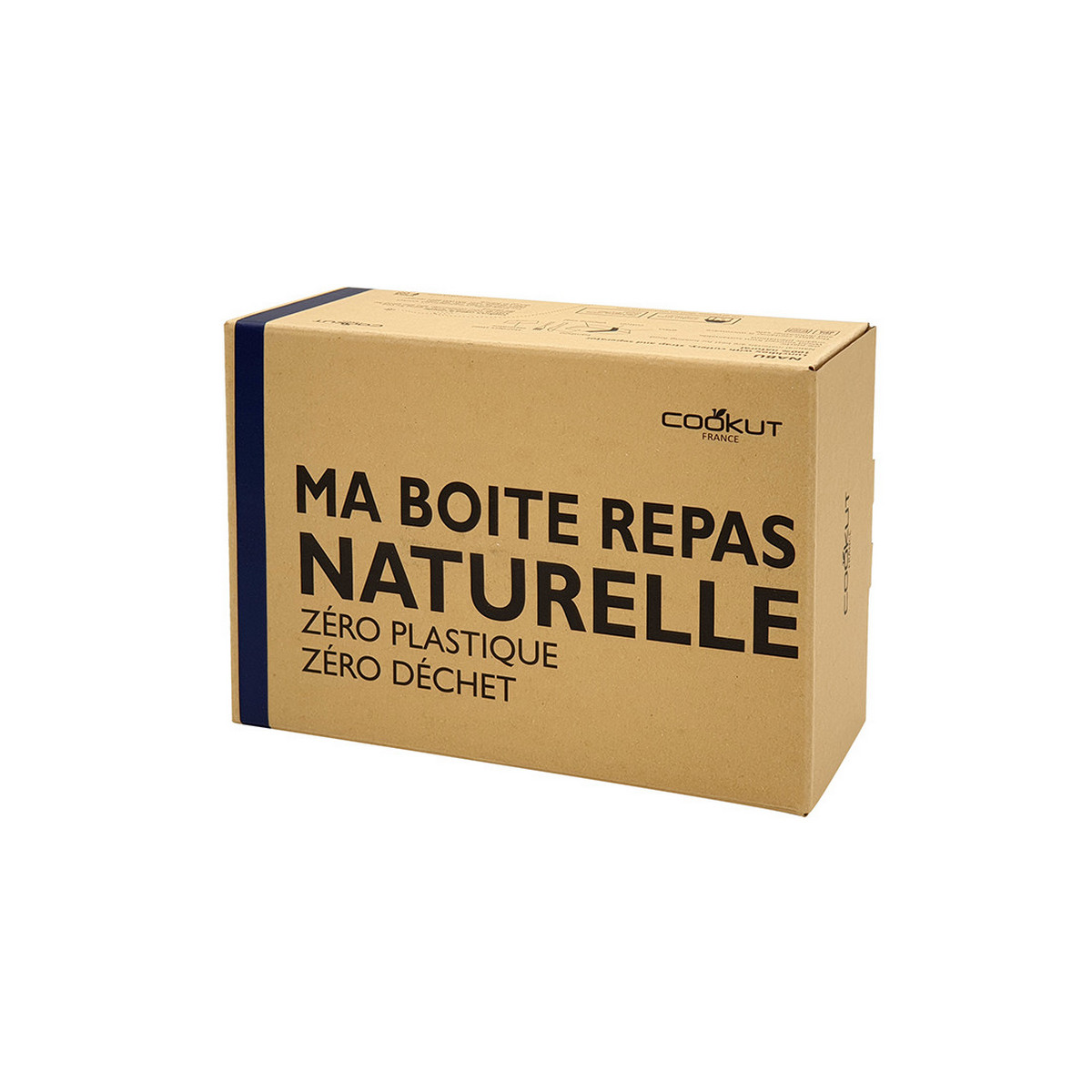 Lunch box - Boite repas nomade & naturelle – Lanière bleu foncé