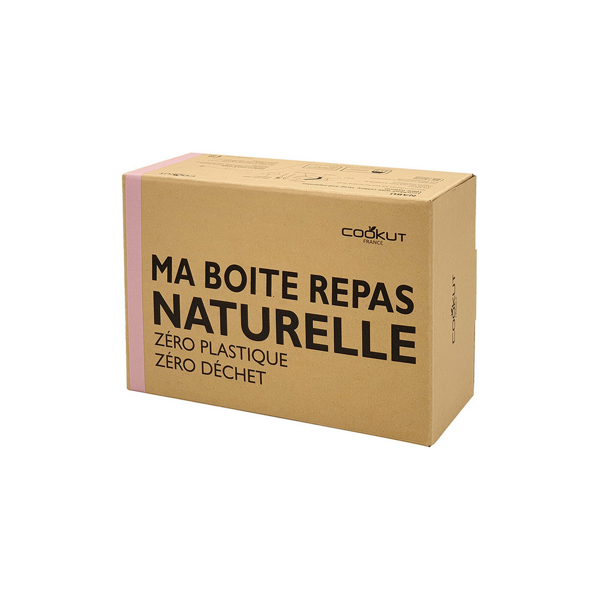 Lunch box - Boite repas nomade & naturelle – Lanière rose