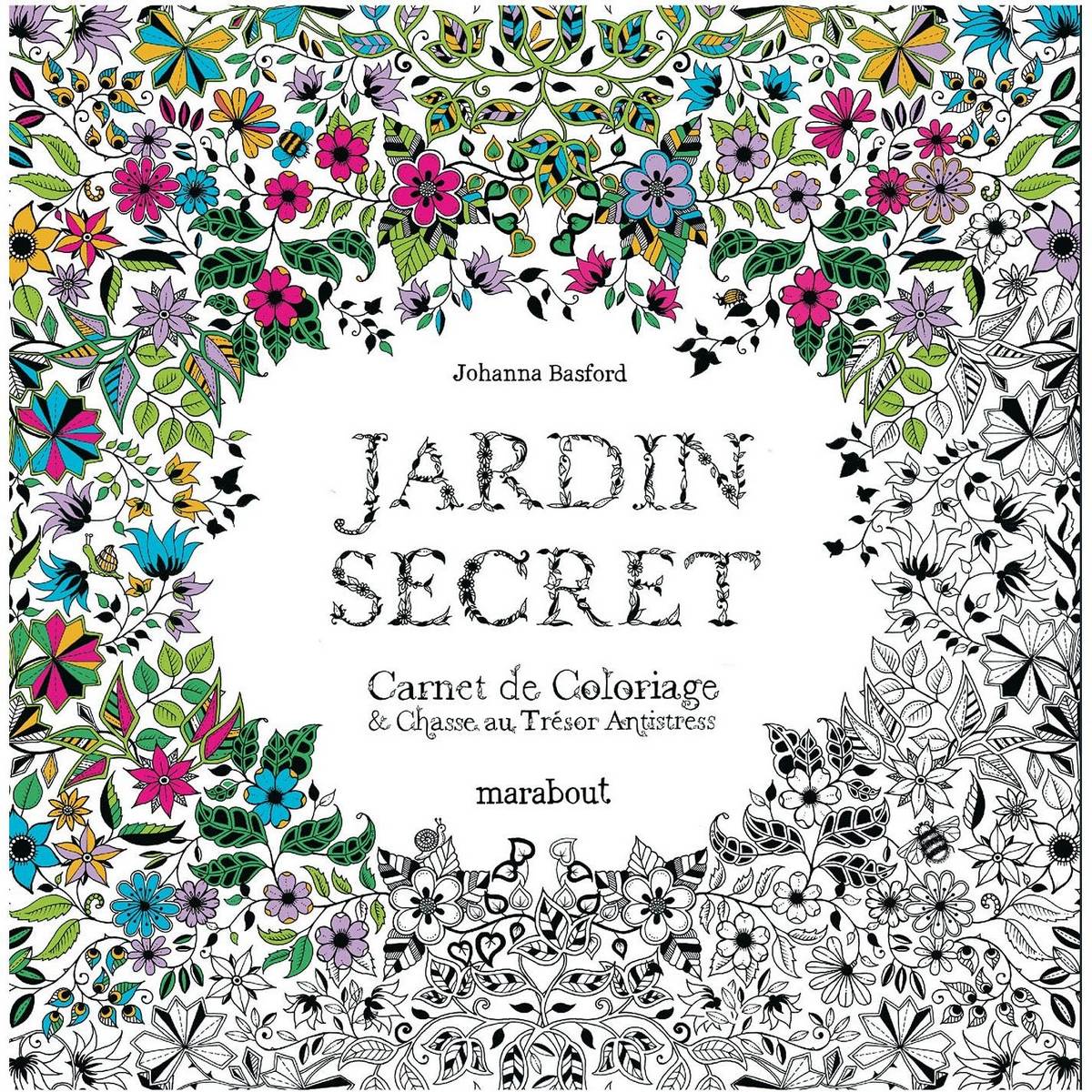 Carnet de coloriage Jardin secret
