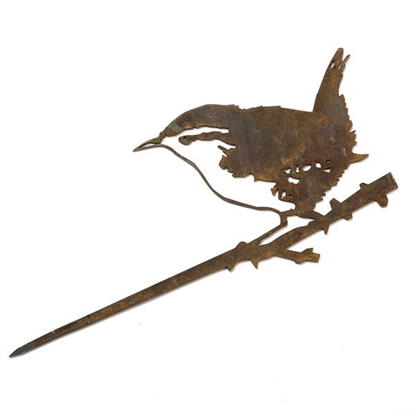 Oiseaux en métal Metalbird : le roitelet troglodyte mignon