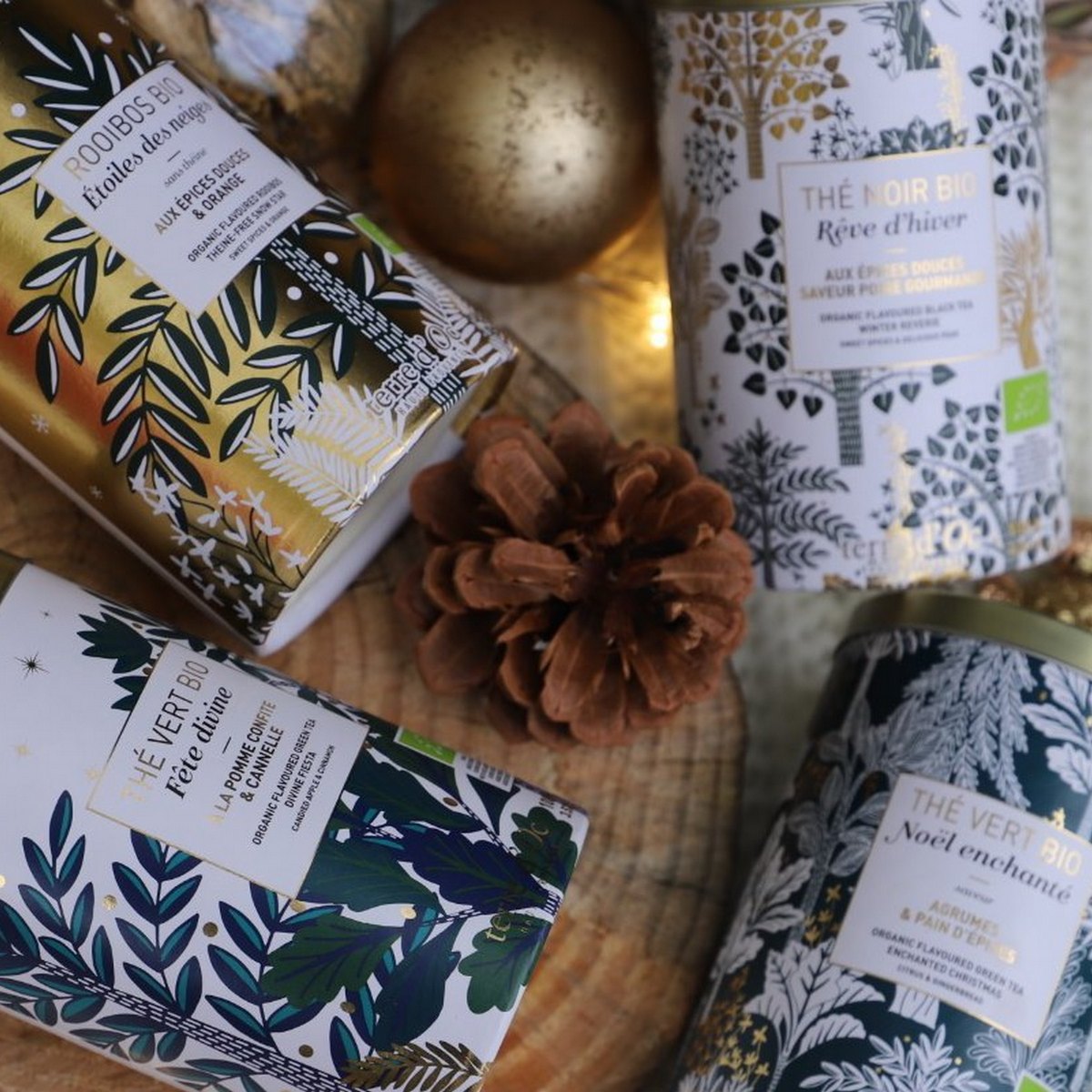 Coffret thé et tisane gourmand fantastique de Noël - 60 sachets : Tisanes,  infusions et rooibos bio PROVENCE D'ANTAN alimentation bio - botanic®