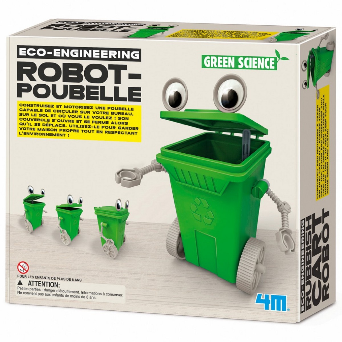 Le robot poubelle, jeu éducatif et scientifique