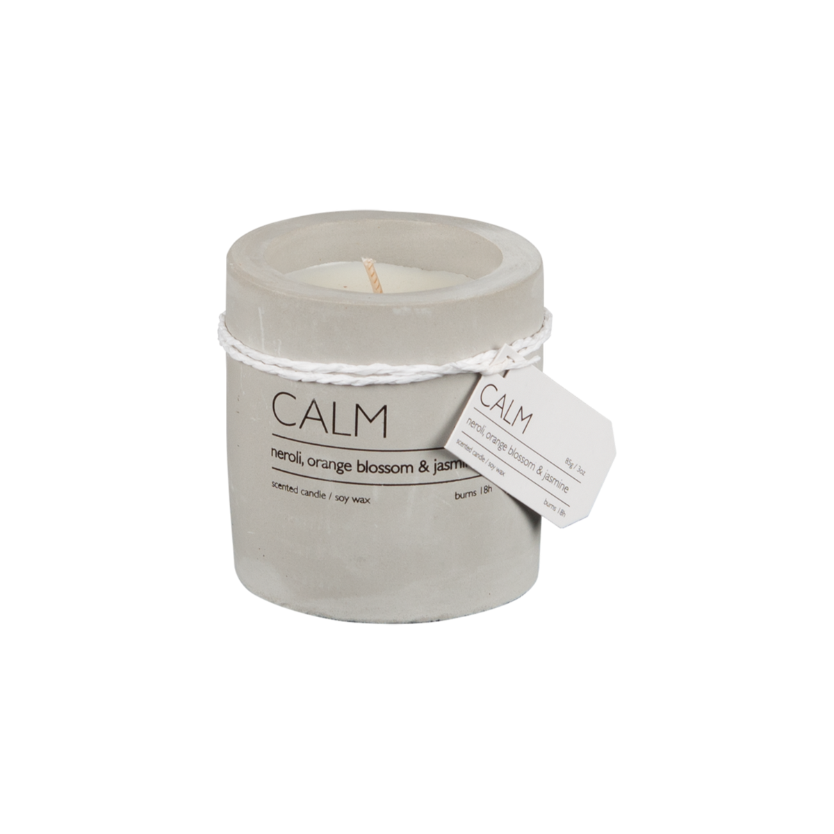 Bougie Calm parfumée néroli fleurs d’oranger jasmin (taille S)