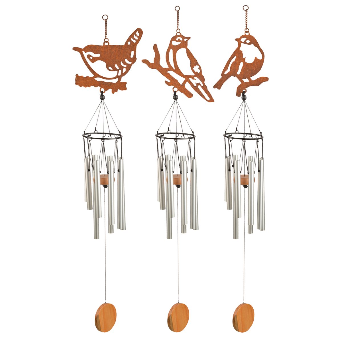 VORHOT 8 Kits Bricolage Oiseaux Carillon à Vent, 3D Oiseaux en