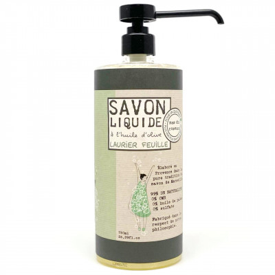 Savon liquide pour le corps à l’huile d’olive / Senteur laurier feuille