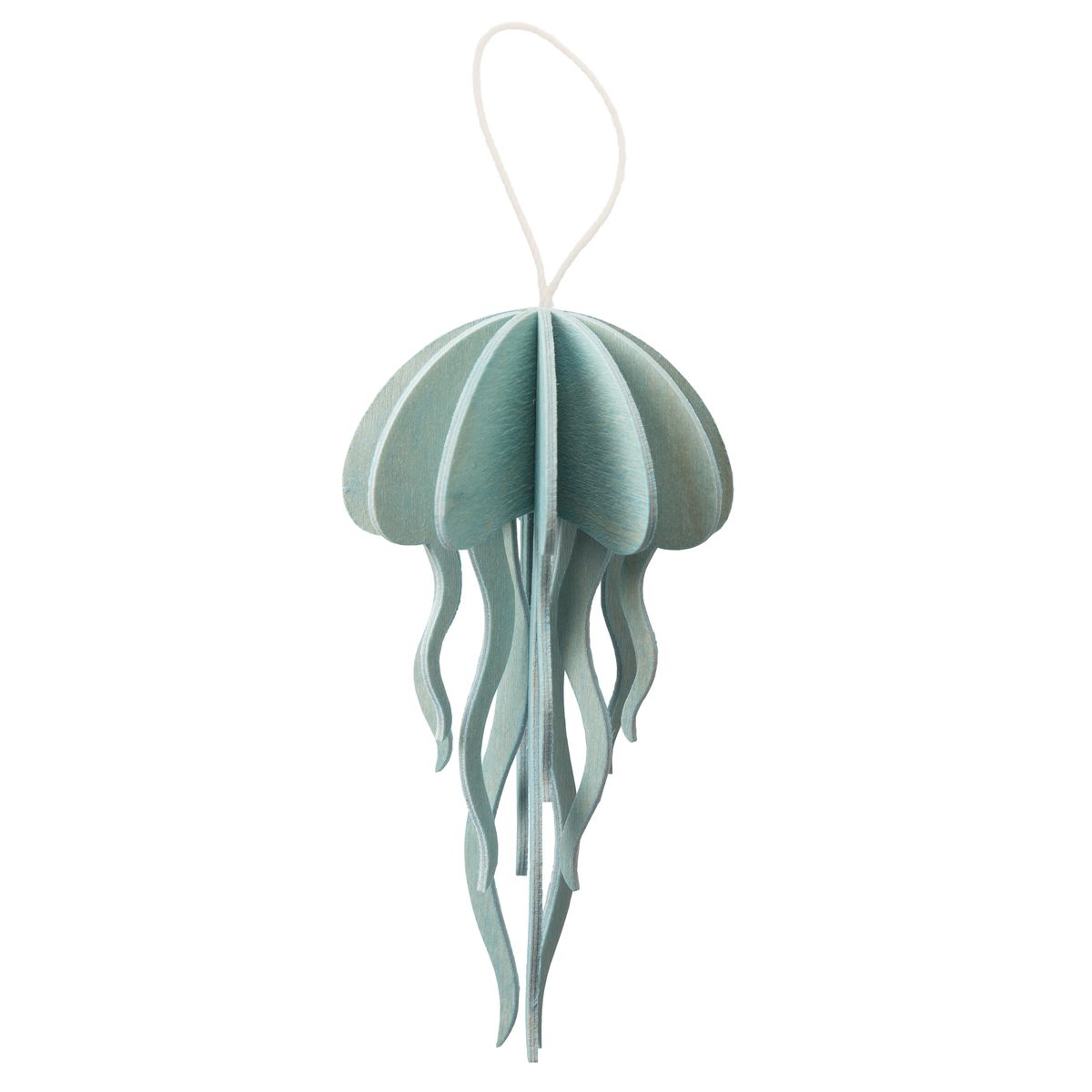 La méduse : carte pour construire un 3D en bois (S – bleu ciel)