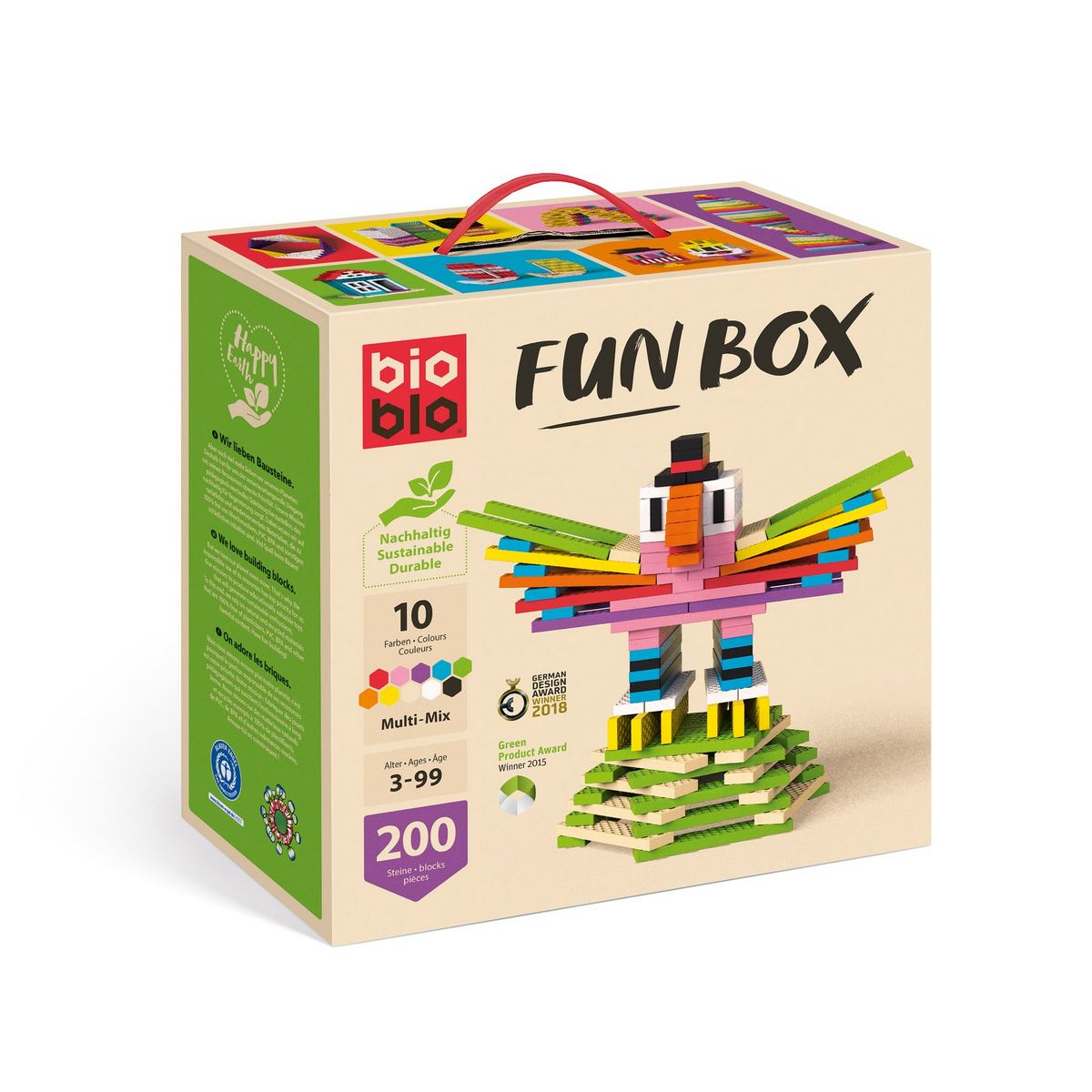 Jeu de construction Bioblo : Fun box de 200 briques
