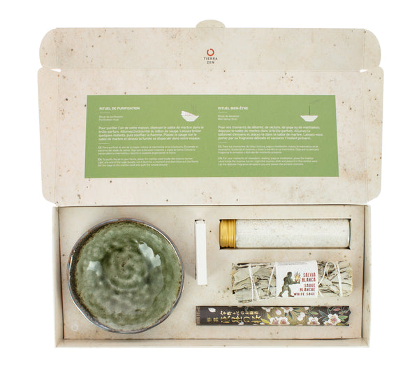 Coffret rituel sauge et Encens japonais traditionnel Tierra Zen Chez ugo et léa 3