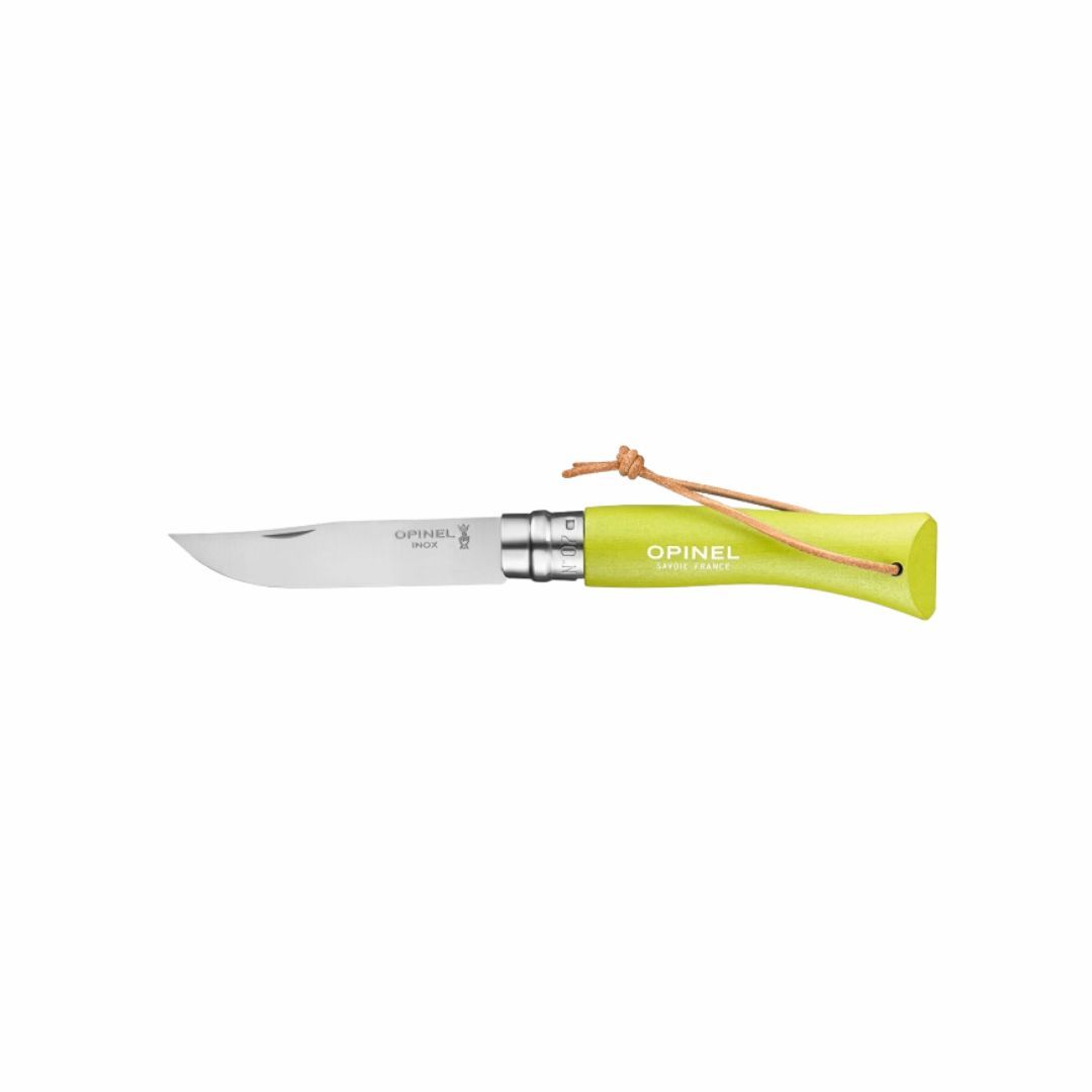 Couteau Opinel N°7 baroudeur / Inox manche en charme teinté anis