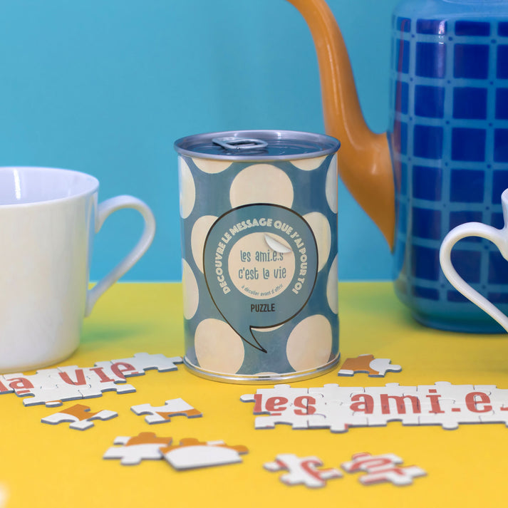 Les ami.e.s cest la vie message puzzle en boite BWAT Chez Ugo et Léa