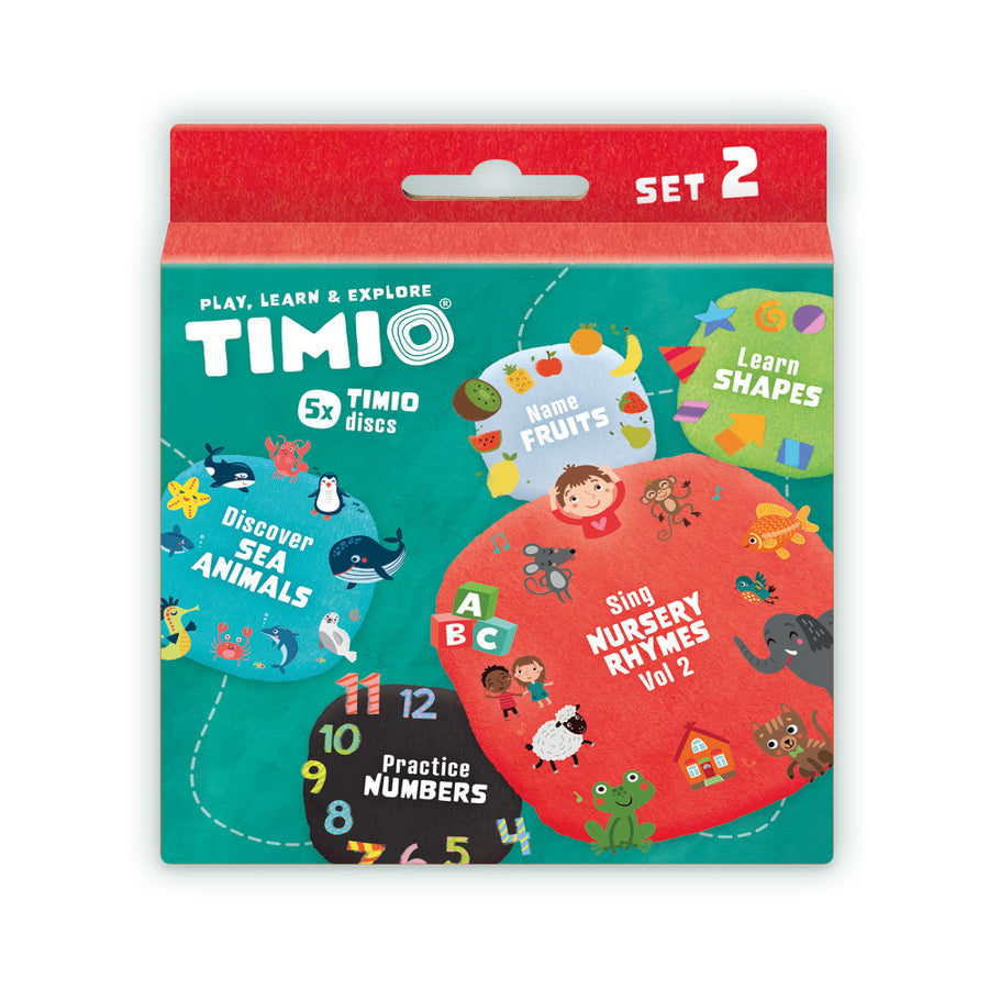 5 disques pour lecteur éducatif Timio. Set 2