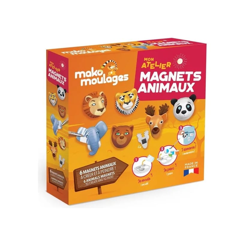 Mako moulages : Mon atelier 6 magnets animaux