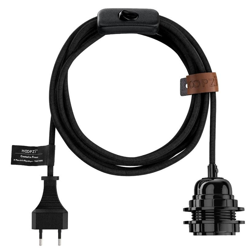hoopzi lampe cage noire avec cable noir une idee cadeau chez ugo et lea (2)