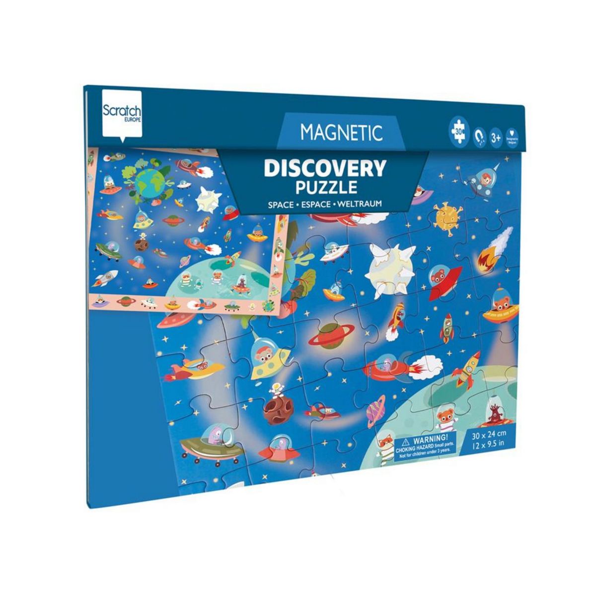 L’espace / Puzzle magnétique Discovery 80 pièces / 4 ans et